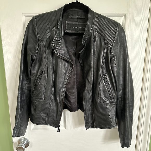 Andrew Marc Leather Jacket - Picture 1 of 3
